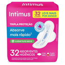 Absorvente com Abas Seca Intimus Tripla Proteção Pacote 32 Unidades Leve Mais Pague Menos