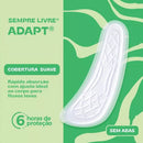 Kit 72 Absorventes Externo Sempre Livre Adapt Sem Abas
