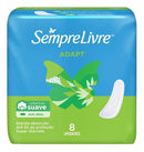 Kit 72 Absorventes Externo Sempre Livre Adapt Sem Abas